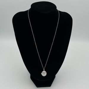 Sterling Silver 925 Chain Necklace with K Locket